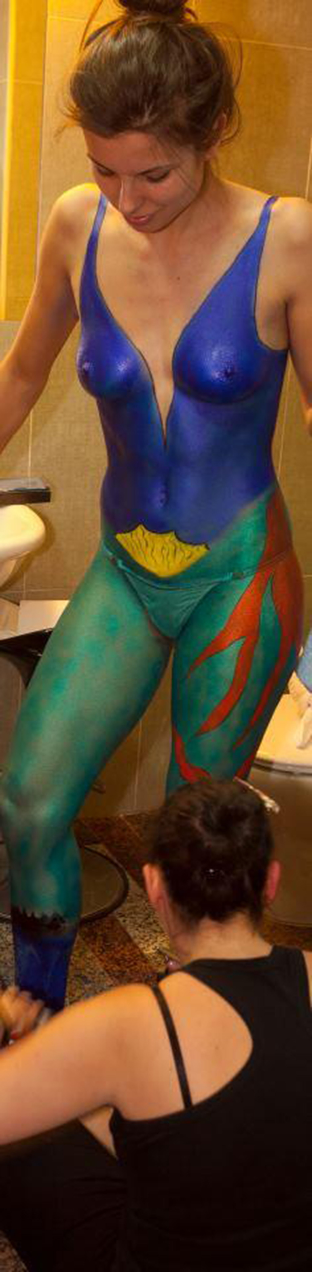 Body paint - Superhéroe comic